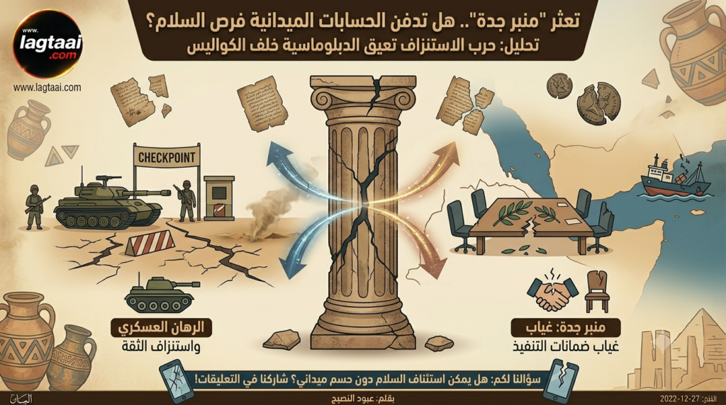 تعثر “منبر جدة”.. هل تدفن الحسابات الميدانية فرص السلام؟