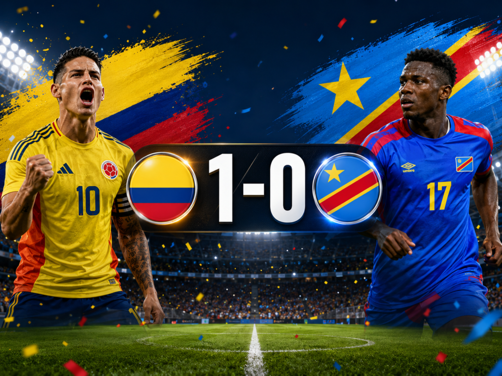 كولومبيا 1 – 0 الكونغو الديمقراطية