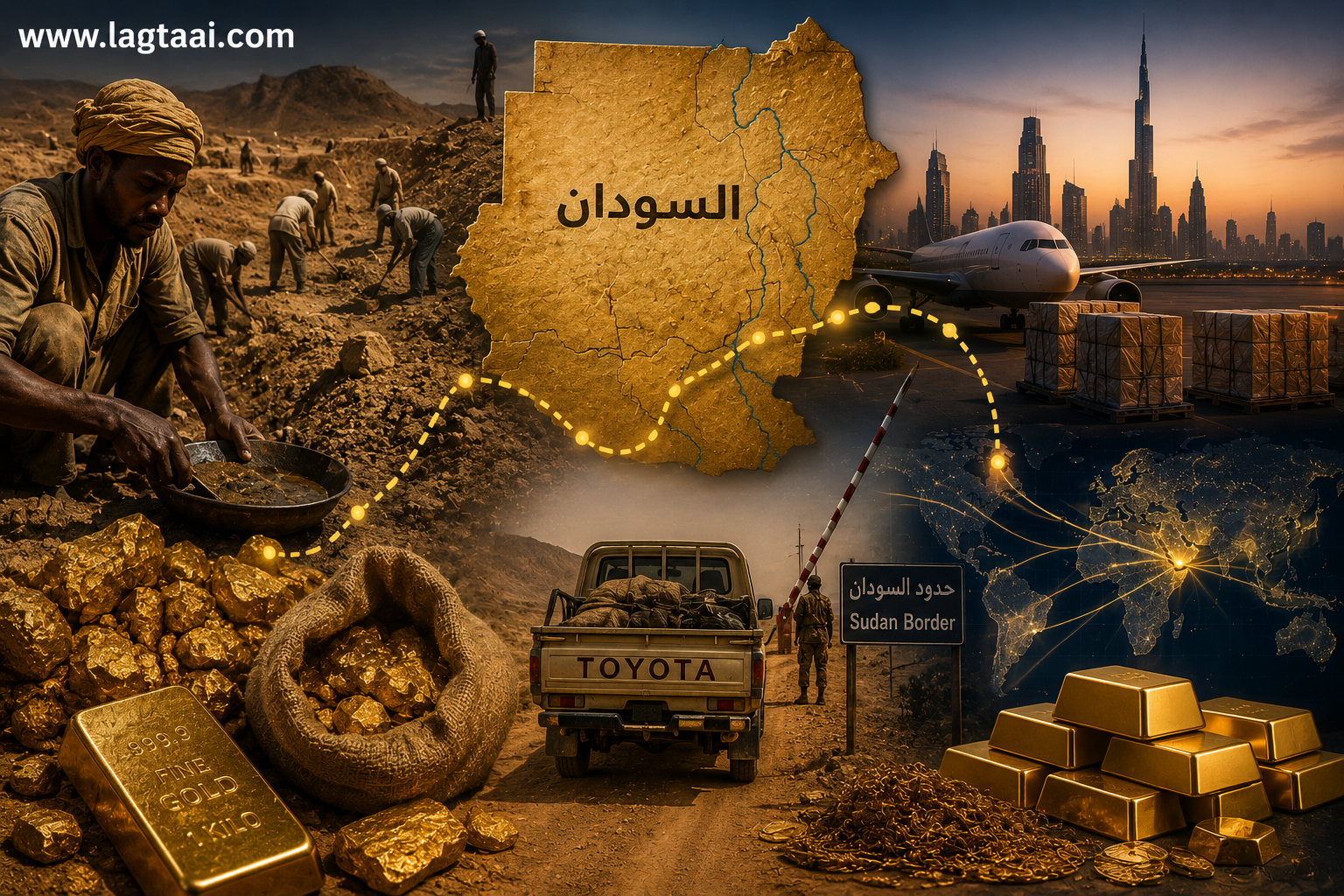 الذهب السوداني.. رحلة المعدن النفيس من المناجم إلى الأسواق العالمية: أين تذهب المليارات المفقودة؟ (1)