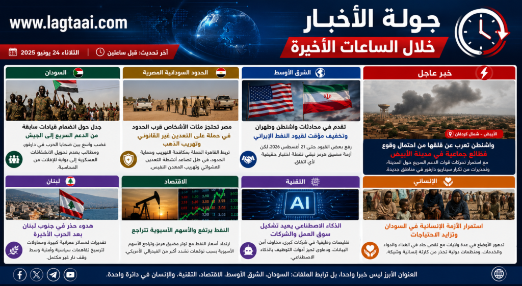 جولة الأخبار خلال الساعات الأخيرة