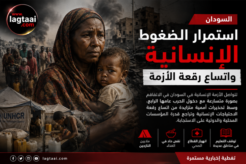 استمرار الضغوط الإنسانية واتساع رقعة الأزمة في السودان