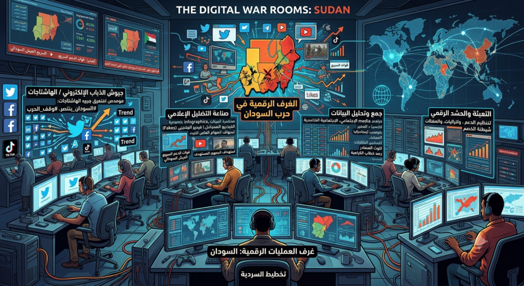 الغرف الرقمية في حرب السودان.. كيف أصبحت المعلومة سلاحاً يوازي المدفع؟
