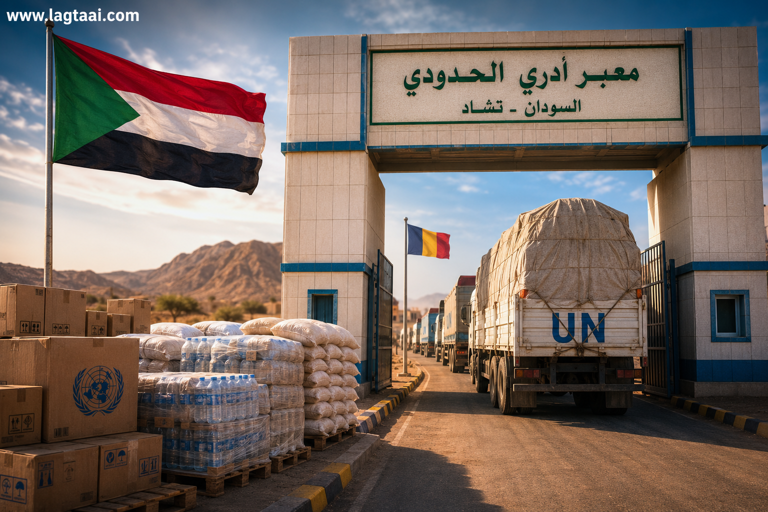 السودان يمدد فتح معبر أدري الحدودي ثلاثة أشهر إضافية لدعم العمليات الإنسانية