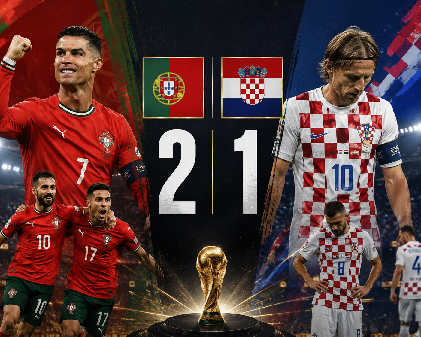 البرتغال 2 – 1 كرواتيامونديال 2026 🇵🇹⚽🇭🇷