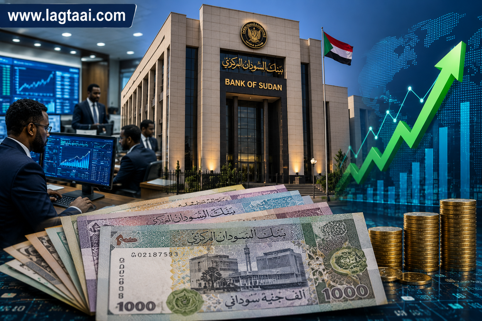 البنك المركزي السوداني يتحرك لدعم العملة وسط تحديات اقتصادية متصاعدة