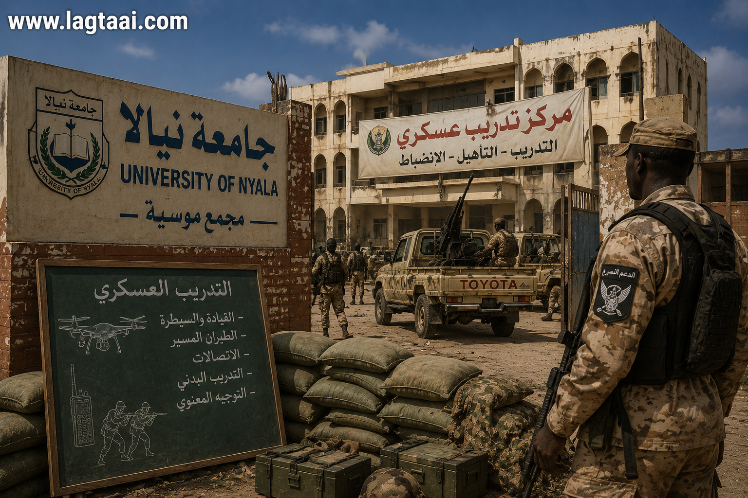 جامعة نيالا بين التعليم والعسكرة.. تداعيات تحويل الحرم الجامعي إلى مركز تدريب عسكري